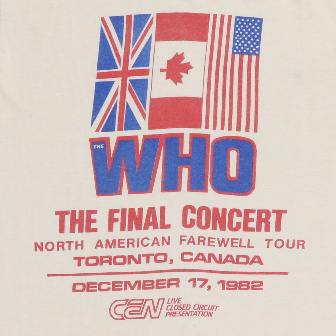 Shirt 1982 The Who Final Concert - 2