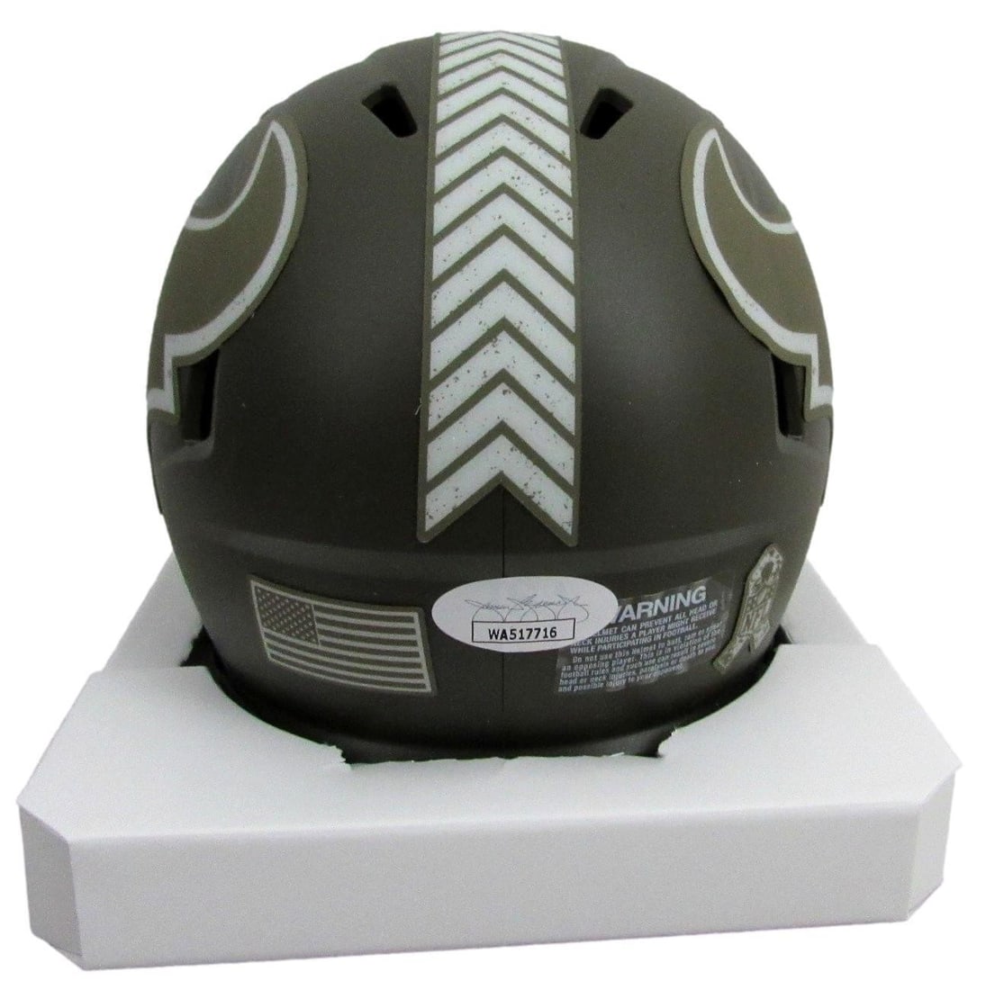 JSA Andre Johnson Autographed Mini Salute To Service Helmet Houston Texans - 4