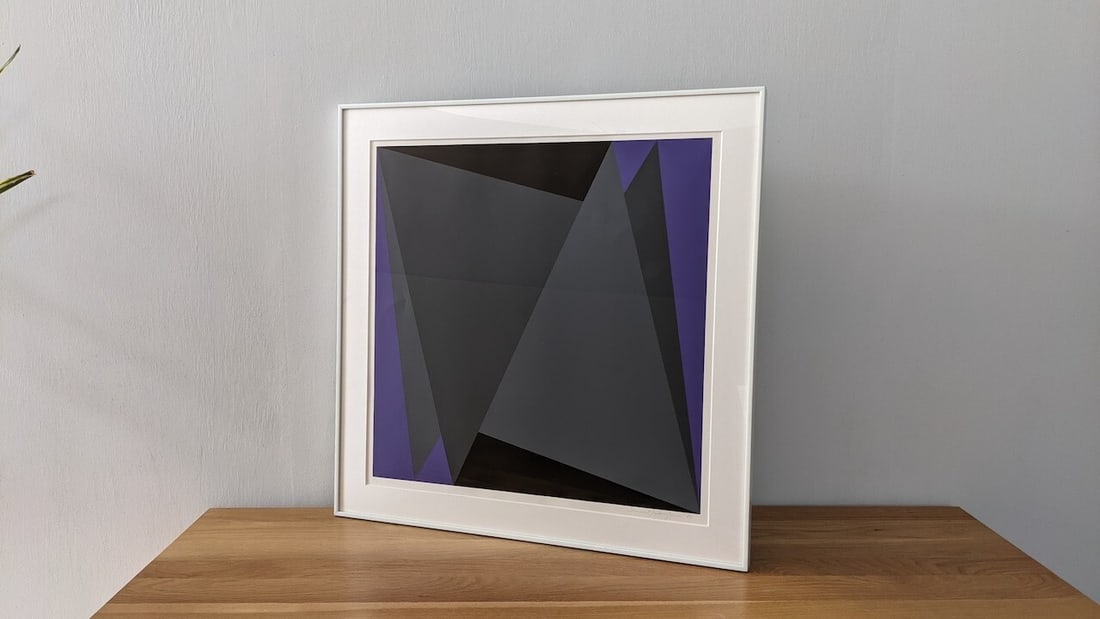 Composition Helmut Sundhaussen Silkscreen Edition Autographed Abstract Geometric - 2