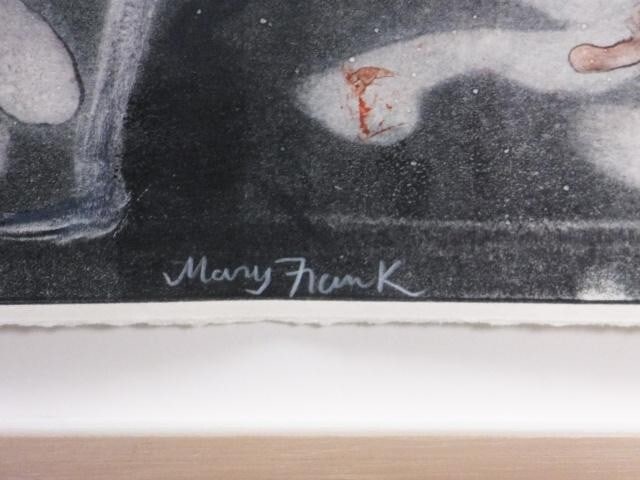 1984 Mary Frank (UK) Original Monoprint on wove Signed in pencil "FLOWERS II" - 10
