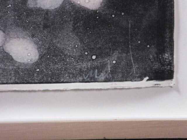 1984 Mary Frank (UK) Original Monoprint on wove Signed in pencil "FLOWERS II" - 11