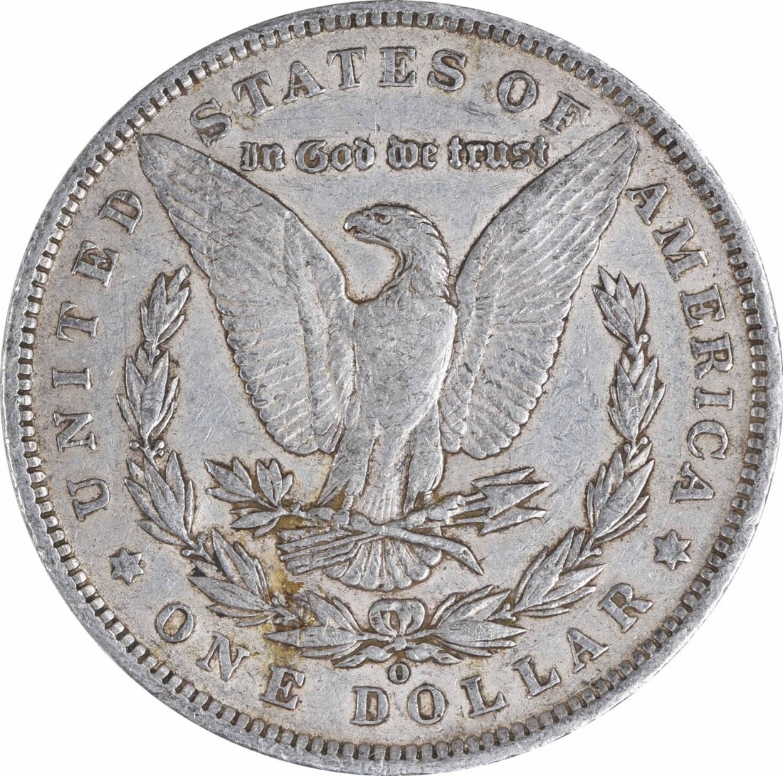 Uncertified 1891-O Morgan Silver Dollar EF - 2