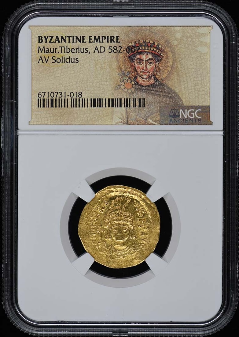 NGC AD 582-602 Maur.Tiberius BYZANTINE EMPIRE AV Solidus: NGC AD 582-602 Maur.Tiberius BYZANTINE EMPIRE AV Solidus This listing features NGC AD 582-602 Maur.Tiberius BYZANTINE EMPIRE AV Solidus. Item specifics are provided below. Item Specifics: