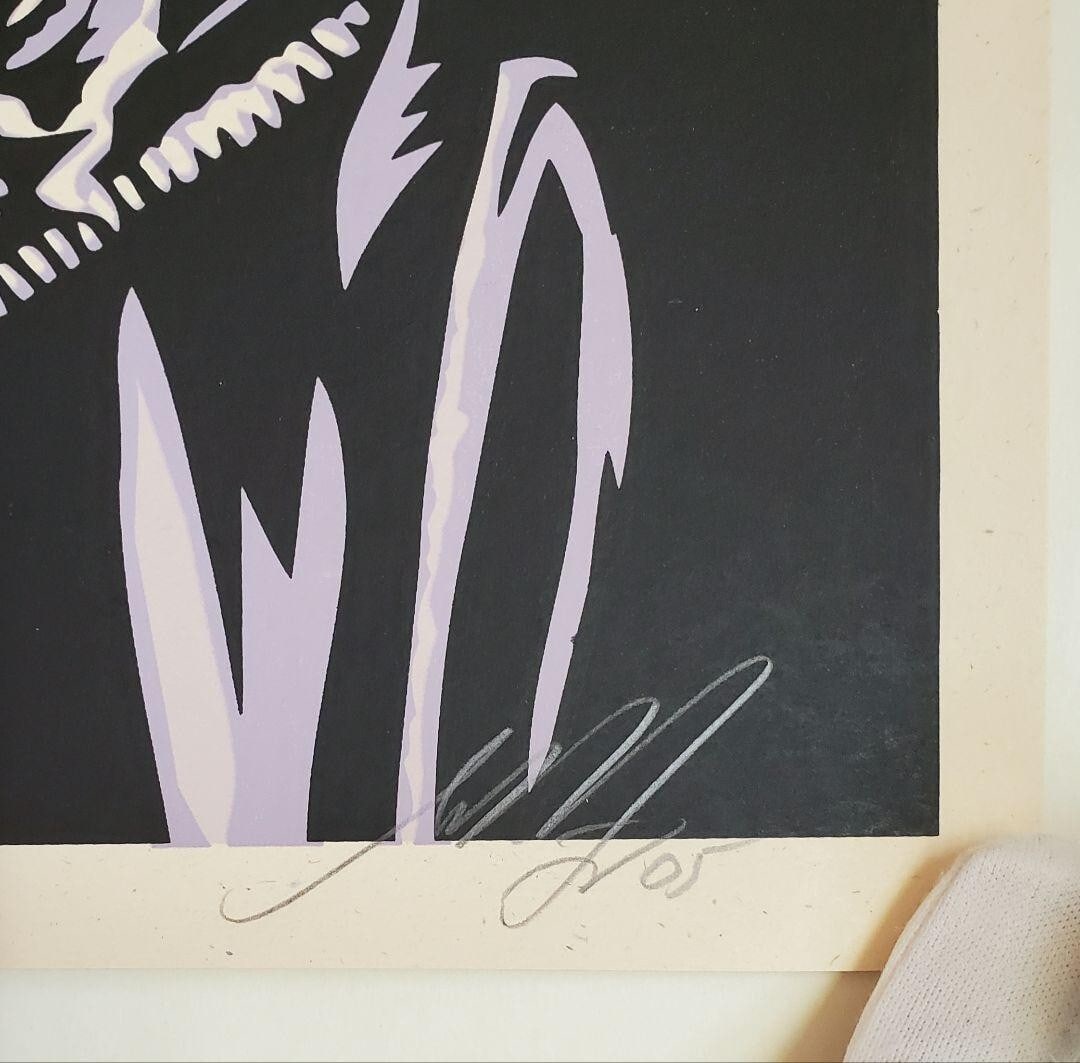 proof Shepard Fairey OBEY Joey Ramone artist signed 2005 pink silkscreen artist - 2