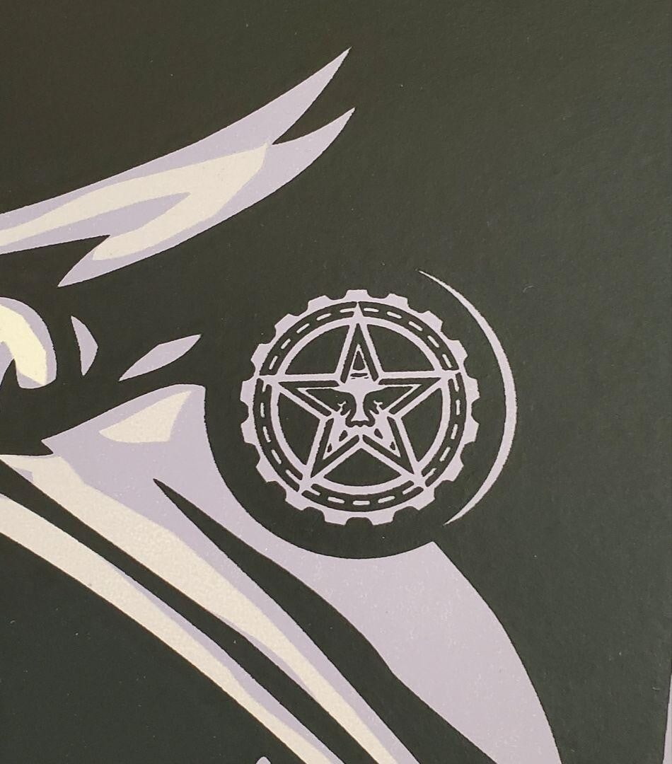 proof Shepard Fairey OBEY Joey Ramone artist signed 2005 pink silkscreen artist - 6