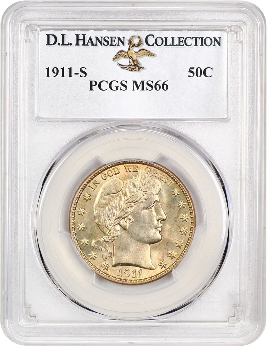 Hansen 1911-S 50c PCGS MS66 ex: D.L.: Hansen 1911-S 50c PCGS MS66 ex: D.L. This listing features Hansen 1911-S 50c PCGS MS66 ex: D.L.. Item specifics are provided below. Item Specifics: Certification: PCGS Certification Number: 10447403 C