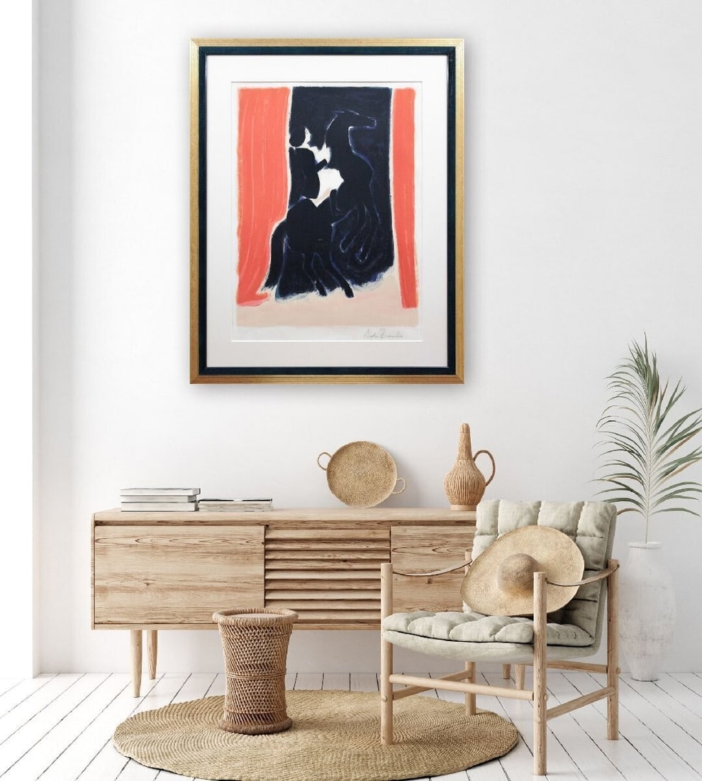 120 Andre Brasilier Original Lithograph "Circus" Signed Framed Limited edition - 8