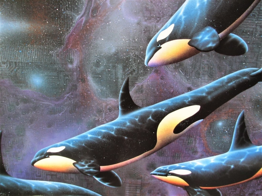 'Windows of the Mind' Mixed Media Print Signed Space Art - Michael David Ward - 3