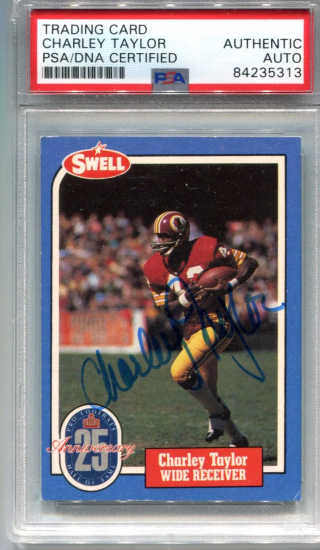 Card Charley Taylor 1988 Swell Autographed (1 of 1)