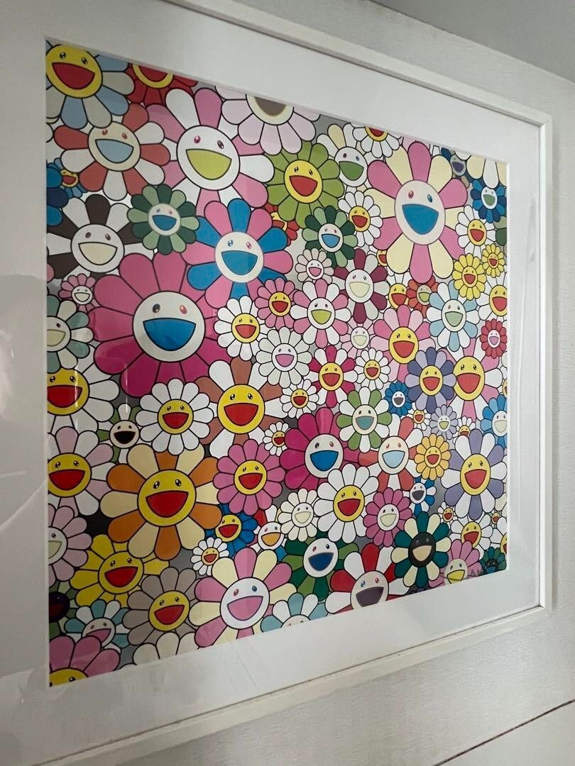 Signed Takashi Murakami "Smile of Flowers" 2011 Edition Framed and - 2