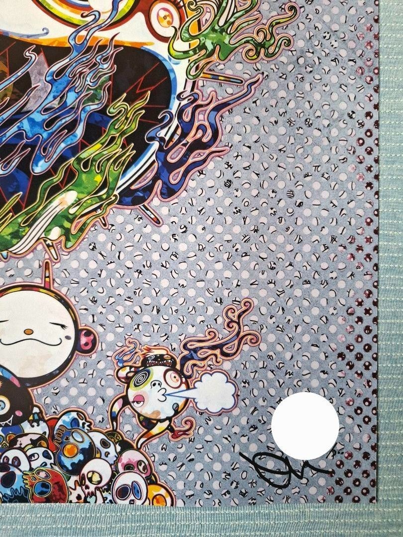 autograph Takashi Murakami "Chaos" Silkscreen Edition with - 6