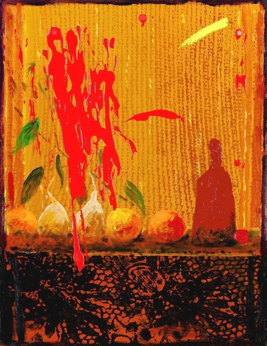 Signed Joaqun Hidalgo (Spain) Original Painting "Still Life II" Oil on Board - 2