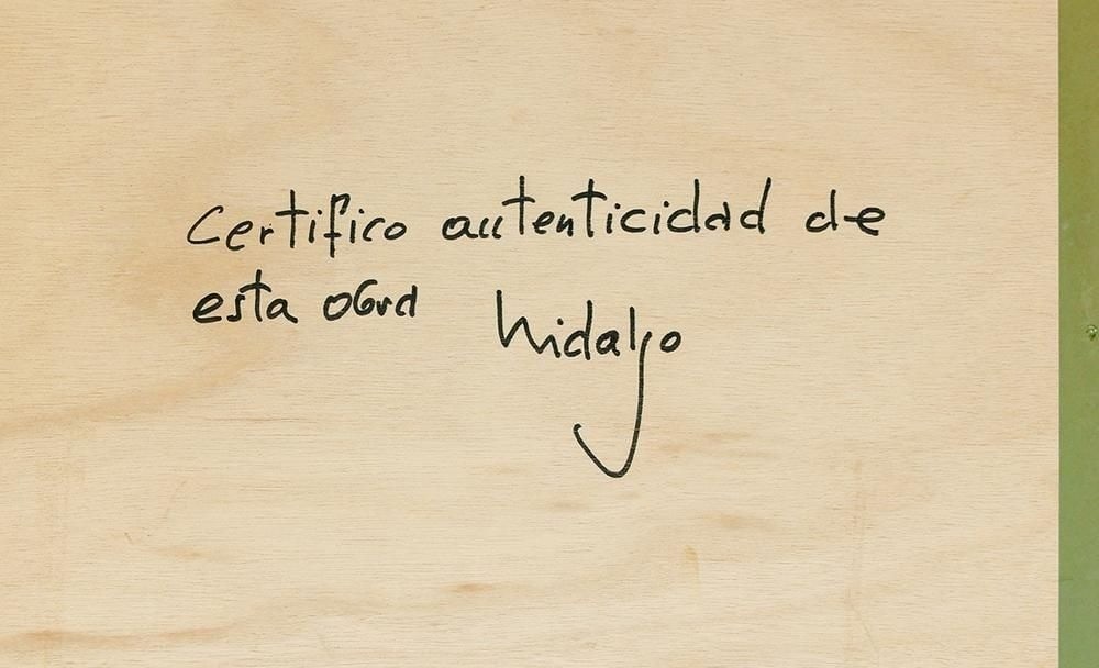 Signed Joaqun Hidalgo (Spain) Original Painting "Still Life II" Oil on Board - 6