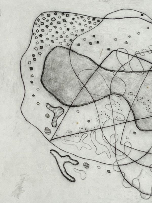 Art Rudolf Jahns Aus dem Leben der Linien 1967 Etching Signed 17/ 25 German - 3