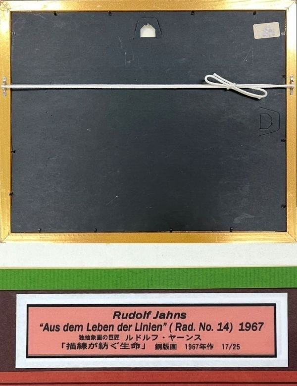 Art Rudolf Jahns Aus dem Leben der Linien 1967 Etching Signed 17/ 25 German - 7