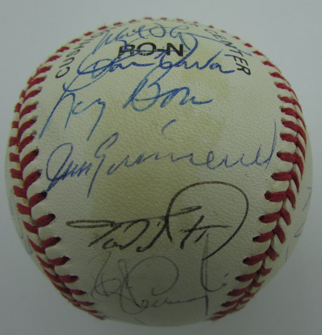 149234 1994 Phillies Team Signed by 26 ONL Baseball Fregosi Daulton - 3