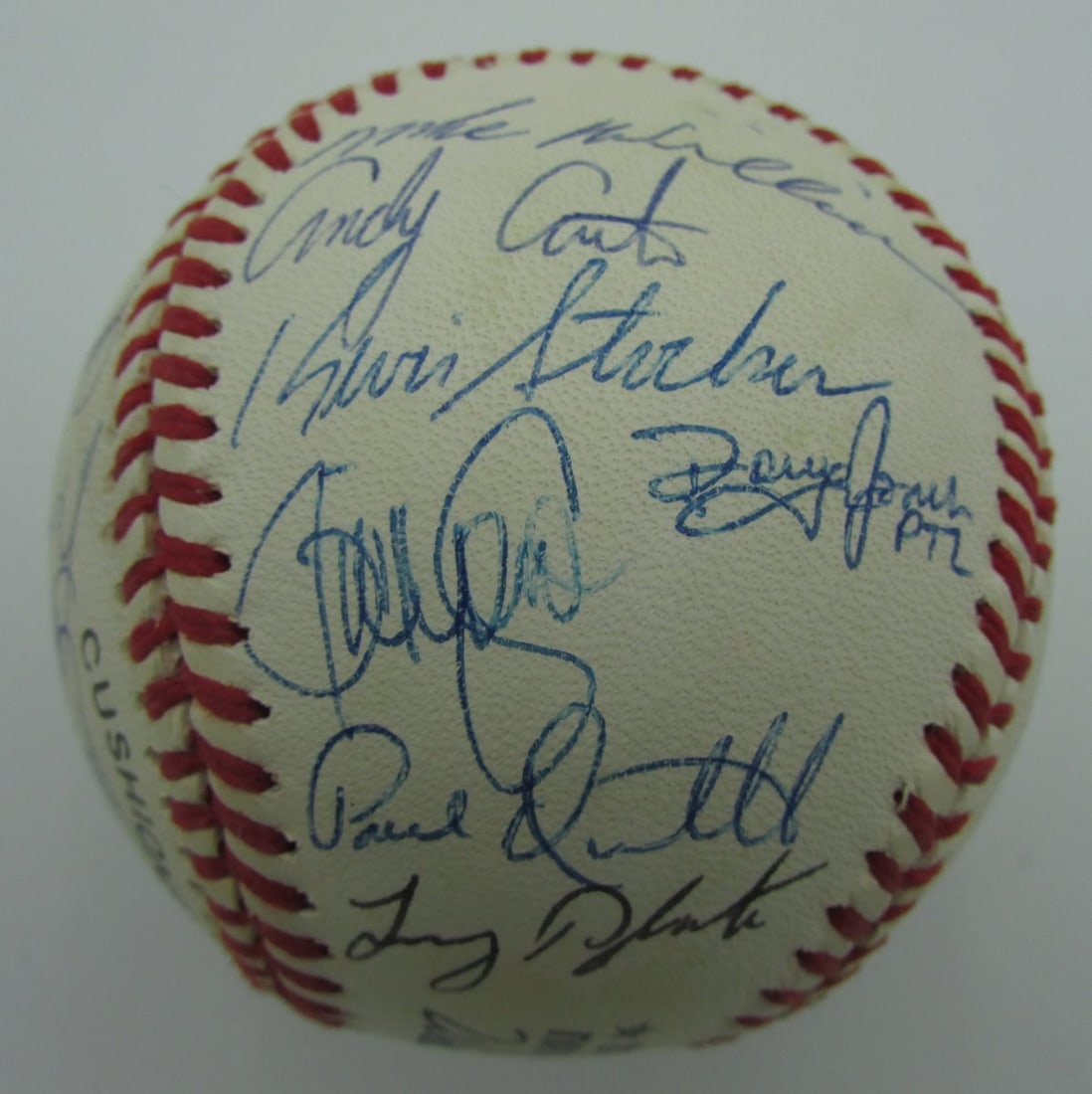 149234 1994 Phillies Team Signed by 26 ONL Baseball Fregosi Daulton - 5