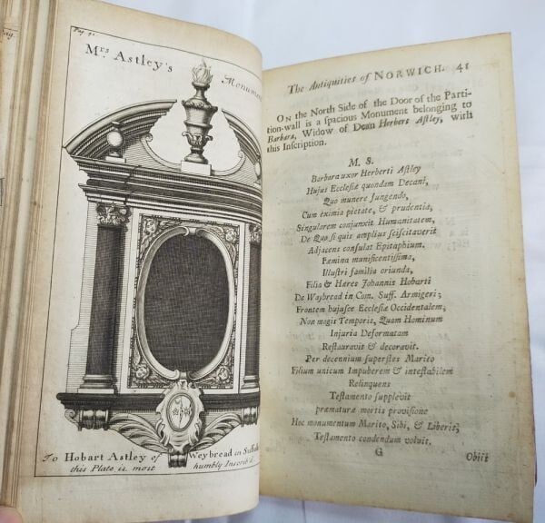 Rare Thomas Browne Posthumous Works 1st Edition 1712 Cambridge Panel Binding - 10