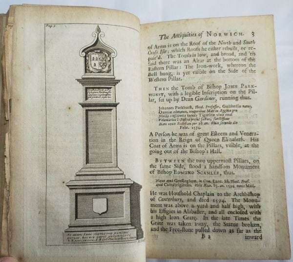 Rare Thomas Browne Posthumous Works 1st Edition 1712 Cambridge Panel Binding - 6