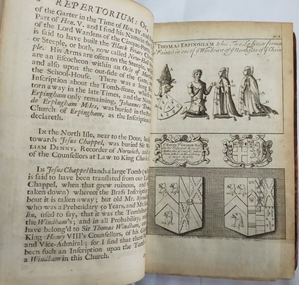 Rare Thomas Browne Posthumous Works 1st Edition 1712 Cambridge Panel Binding - 8