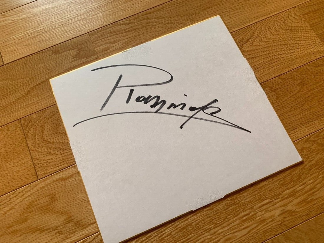 extremely rare - Andre the Giant Monster Rossimov autographed colored paper - 7