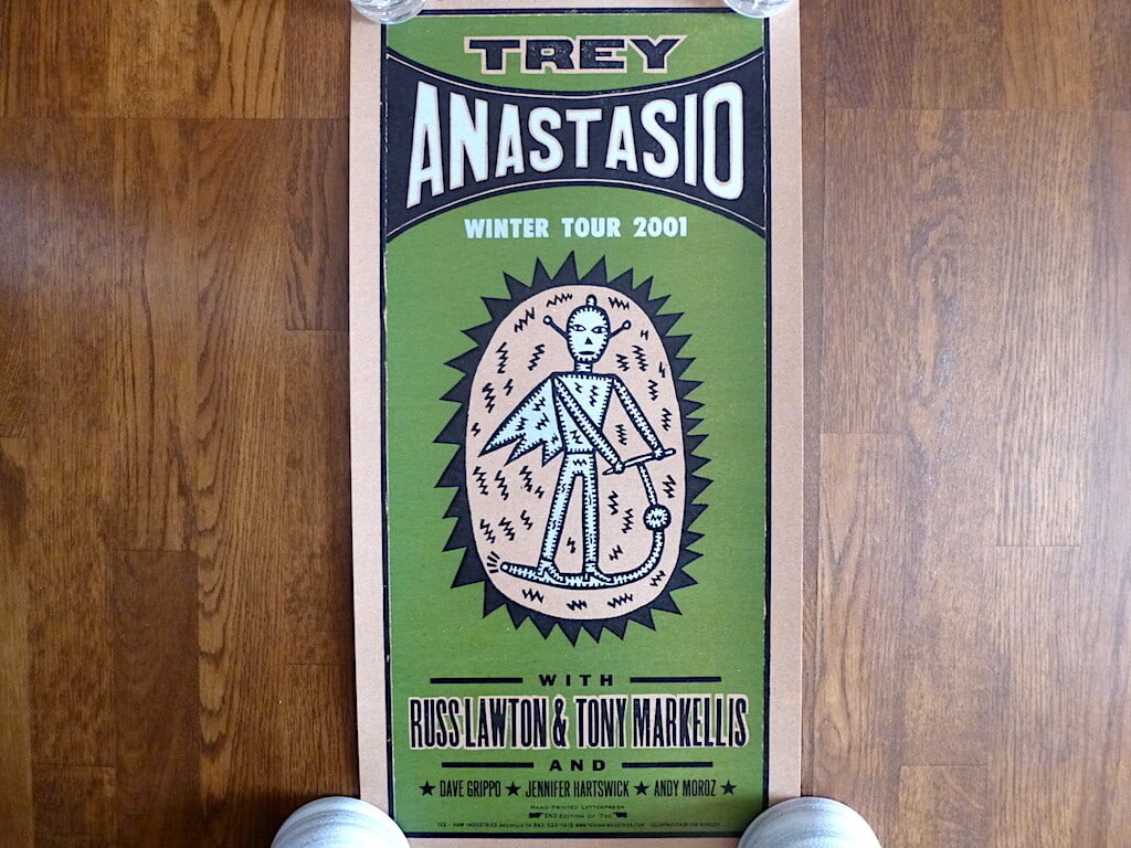 Poster Phish 2001 Trey Anastasio Limited Edition Tour (1 of 5)