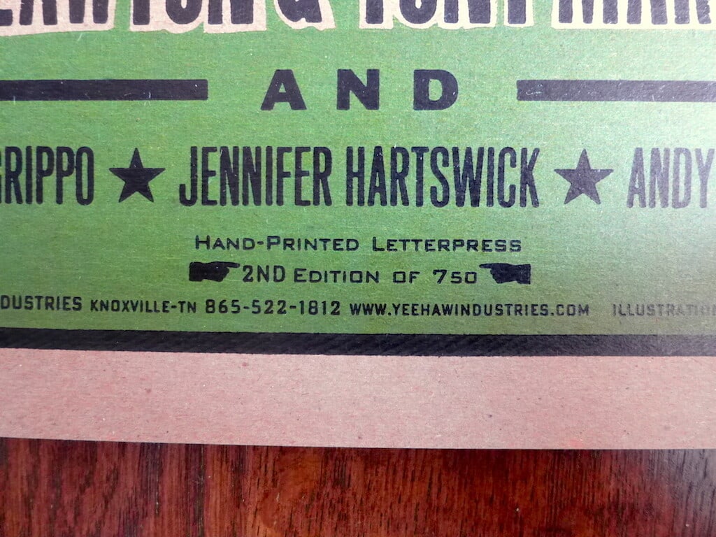 Poster Phish 2001 Trey Anastasio Limited Edition Tour - 2