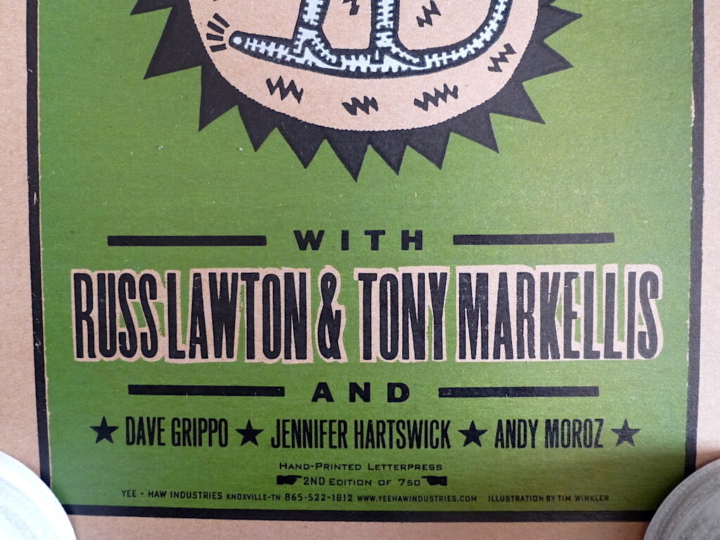 Poster Phish 2001 Trey Anastasio Limited Edition Tour - 3