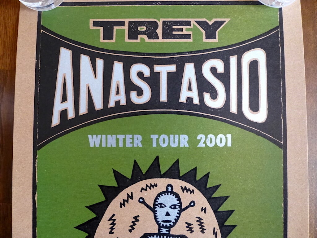 Poster Phish 2001 Trey Anastasio Limited Edition Tour - 5