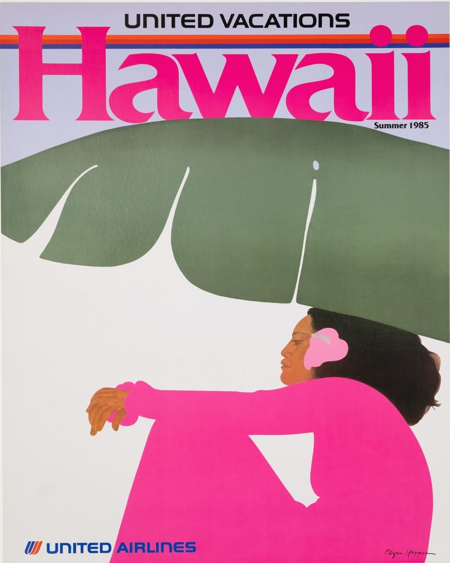 Linen United Airlines Hawaii Poster Pegge Hopper 1985 On: Linen United Airlines Hawaii Poster Pegge Hopper 1985 On This listing features Linen United Airlines Hawaii Poster Pegge Hopper 1985 On. Item specifics are provided below. Item Specifics: Artist: PEGG
