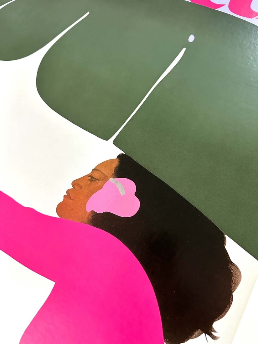 Linen United Airlines Hawaii Poster Pegge Hopper 1985 On - 6