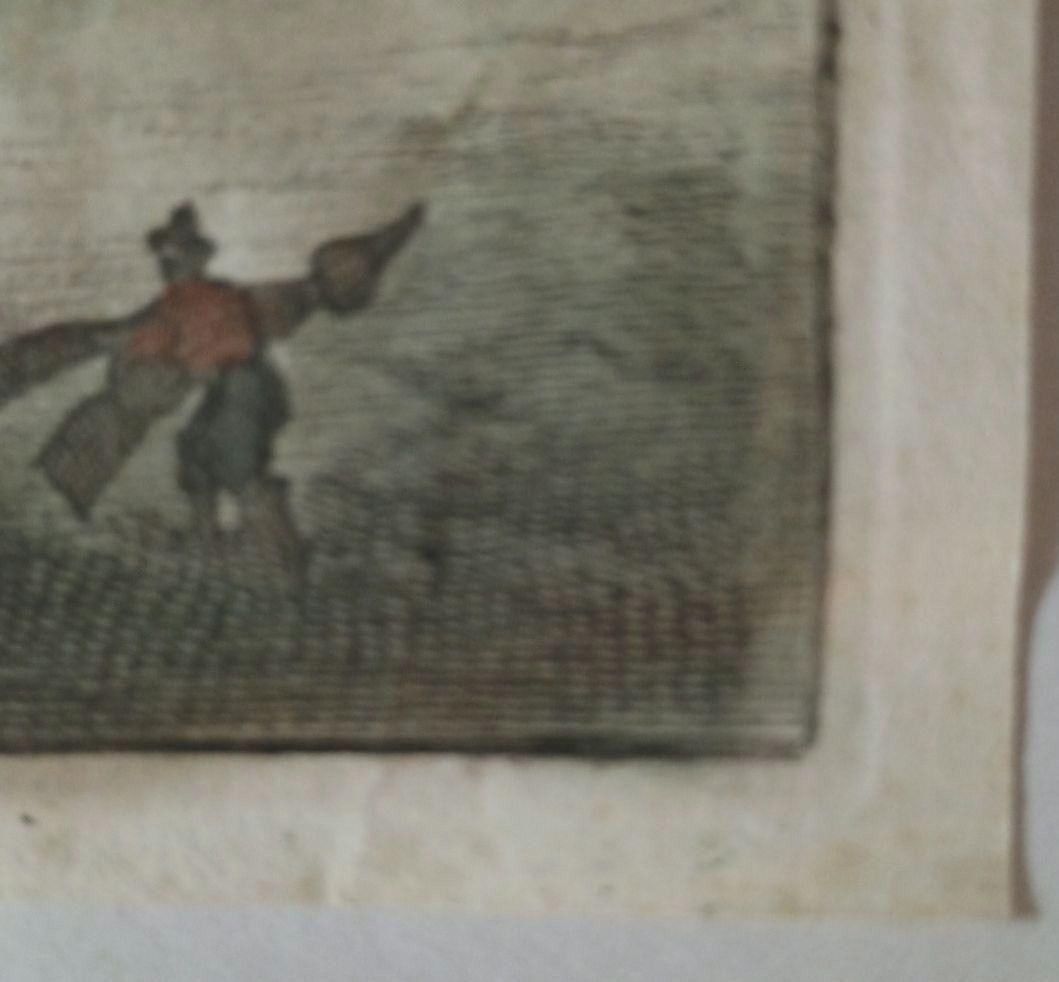 Map 1696 Hand Colored Engraving De Stad Tholen by Mattheus Smallegange Zeeland - 10