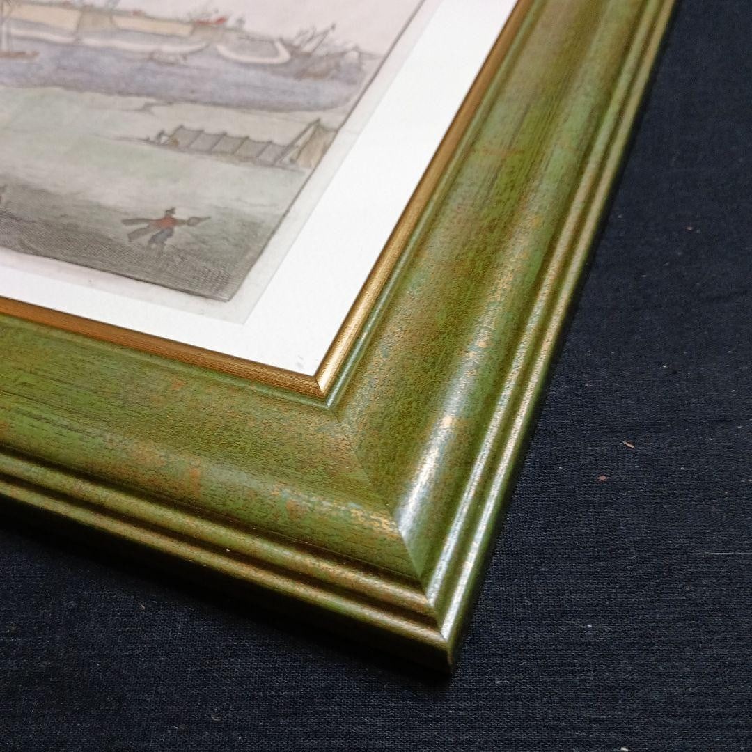 Map 1696 Hand Colored Engraving De Stad Tholen by Mattheus Smallegange Zeeland - 15