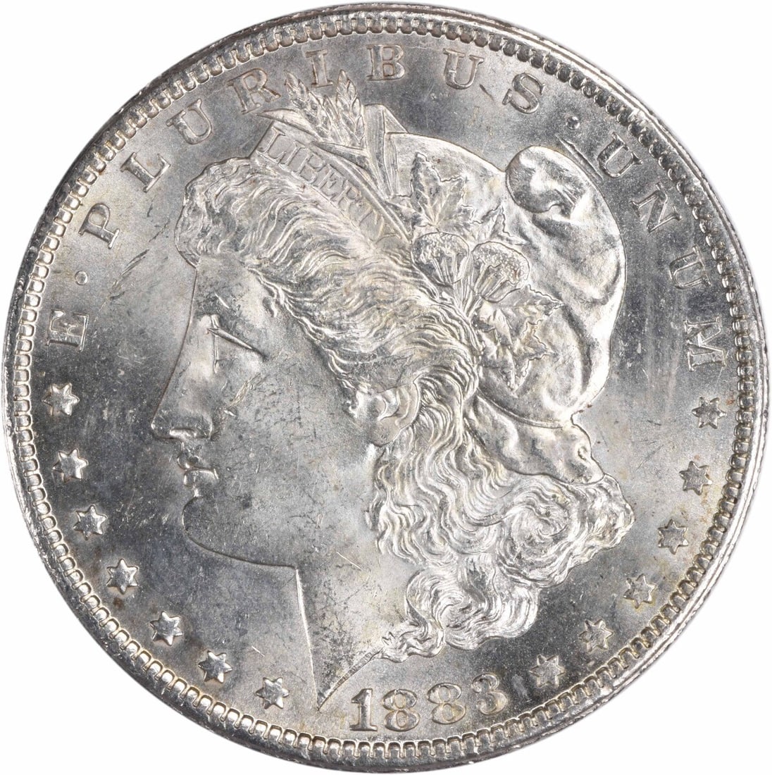 Uncertified 1883-CC Morgan Silver Dollar Choice BU (1 of 2)
