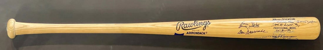 Ba Buck O'Neil Double Duty Radcliffe Autographed Negro League Rawlings Big Stick (1 of 4)