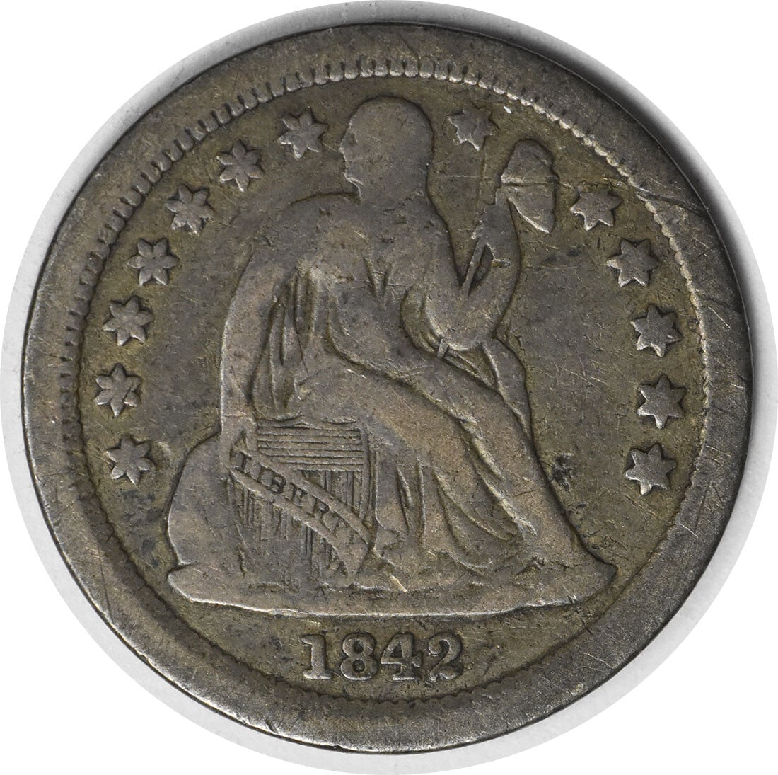 Uncertified 1842-O Liberty Seated Silver Dime VF: Uncertified 1842-O Liberty Seated Silver Dime VF This listing features Uncertified 1842-O Liberty Seated Silver Dime VF. Item specifics are provided below. Item Specifics: Country Of Origin: United