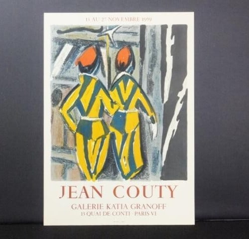 France Print Poster - Jean Couty Lithograph - MOURLOT PARIS Exposition - Signed (1 of 8)