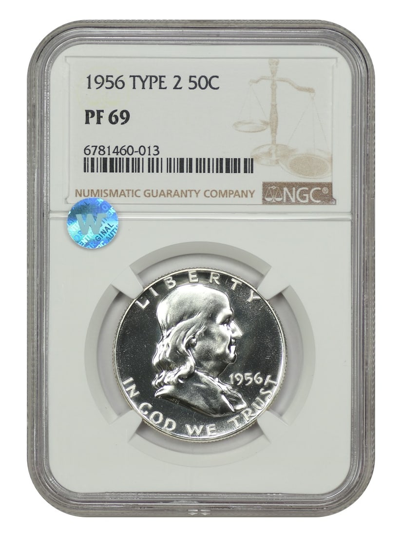 Franklin Half Dollar - 1956 50C NGC PR69 (Type 2) (1 of 4)