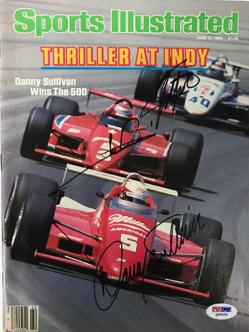 Danny Sullivan Signed Sports Illustrated Jun - Mario Andretti - Emerson Fittipaldi (1 of 3)