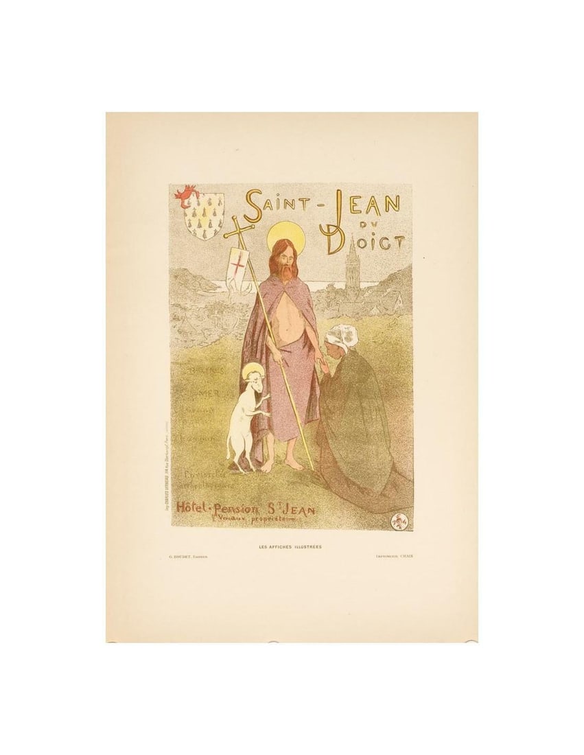 1896 Original Vintage Poster Saint Jean By Nelaton For Affiches Illustrees (1 of 1)