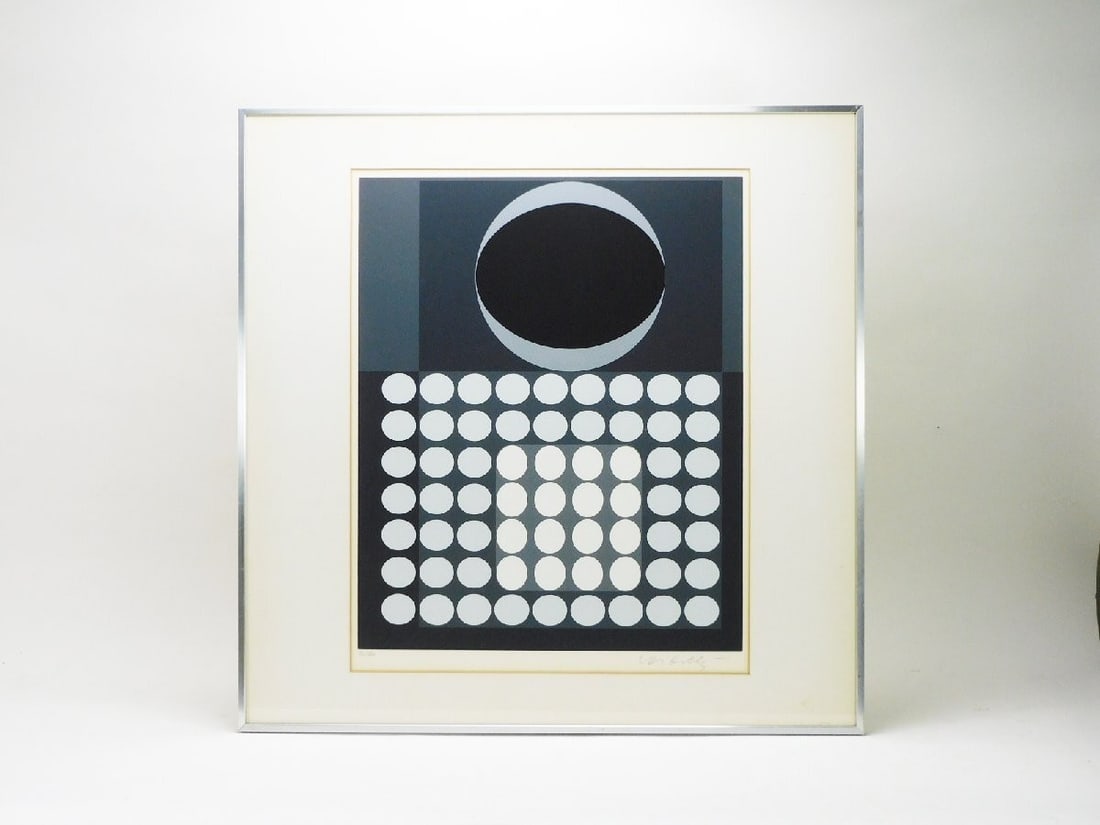 autographed and framed 53/ 250 - Victor Vasarely "Laika" Silkscreen Edition: autographed and framed 53/ 250 - Victor Vasarely "Laika" Silkscreen Edition This listing features autographed and framed 53/ 250 - Victor Vasarely "Laika" Silkscreen Edition. Item specifics are provid