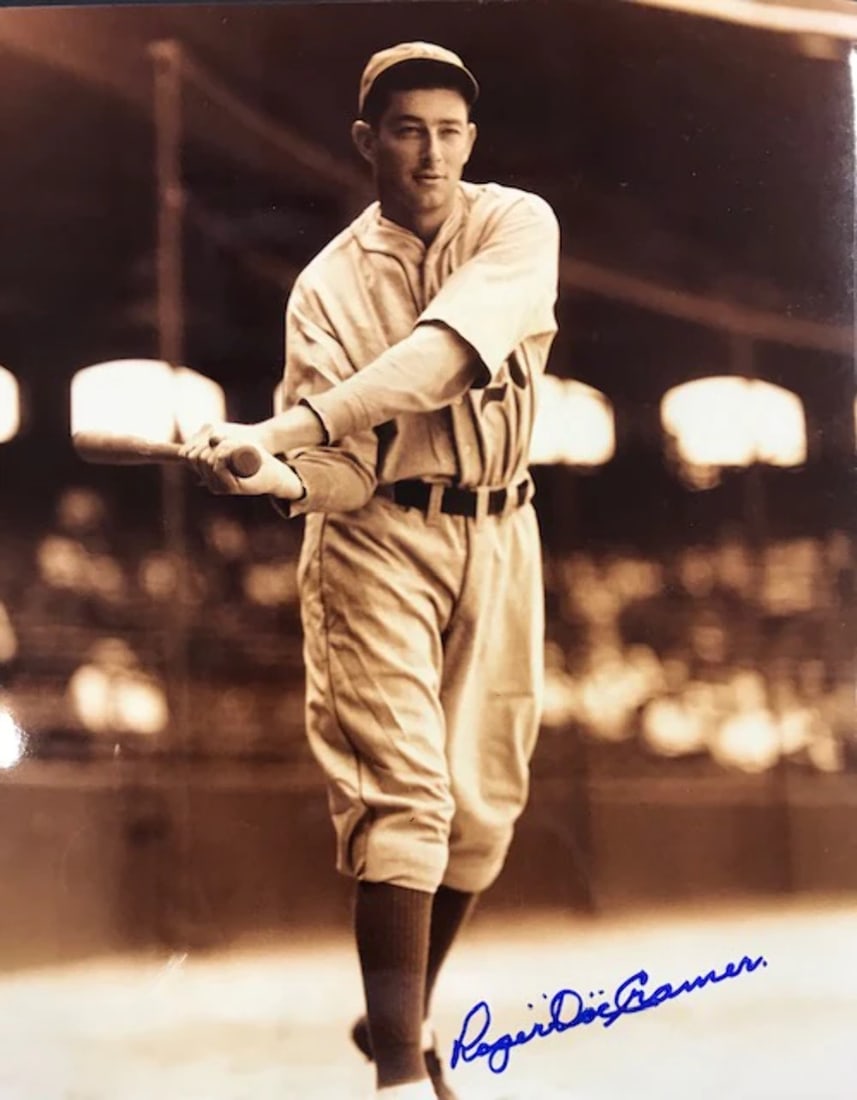 Photo Doc Cramer Autographed 8x10 Baseball (1 of 1)