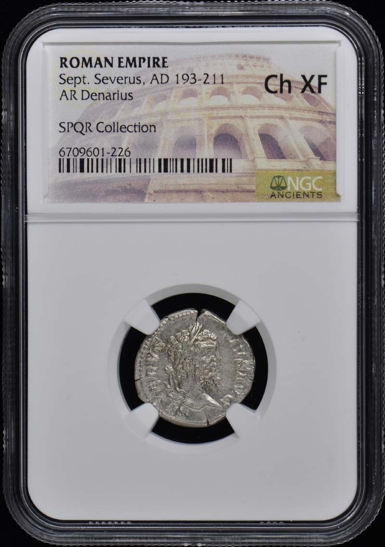 AD 193-211 ROMAN EMPIRE AR Denarius NGC XF45 - Sept. Severus (1 of 1)