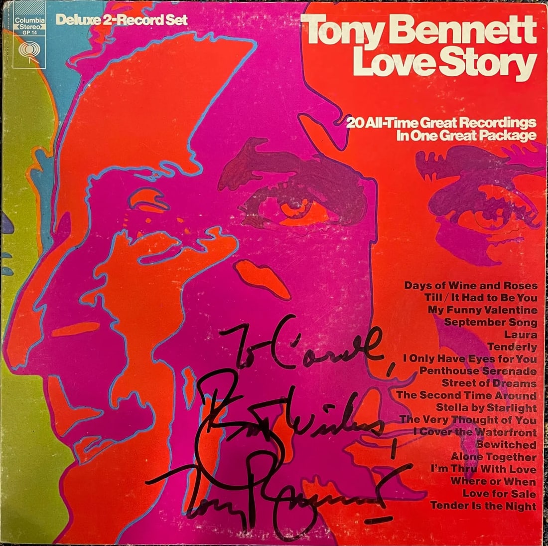 Album Tony Bennett Autographed Love Story Record (1 of 2)
