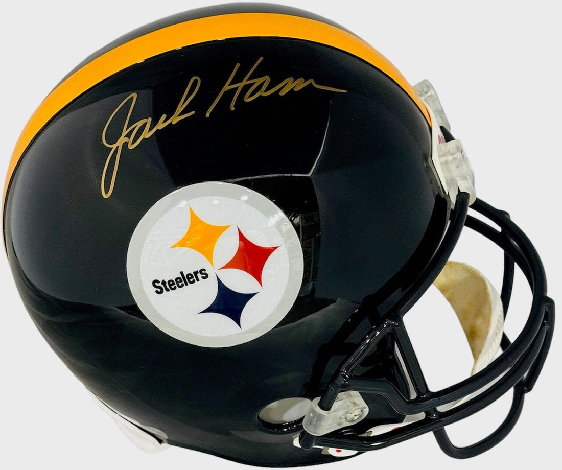 Sports) Jack Ham Signed Replica Full Size Steelers Helmet (Athlon (1 of 2)