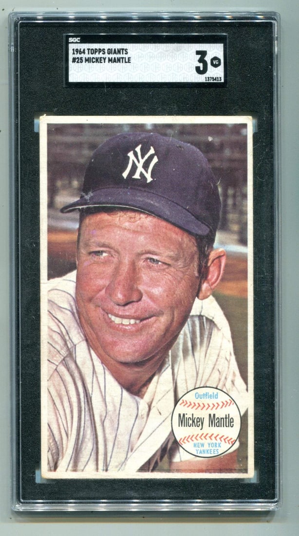 Card Mickey Mantle 1964 Topps Giants #25 SGC 3 (1 of 2)