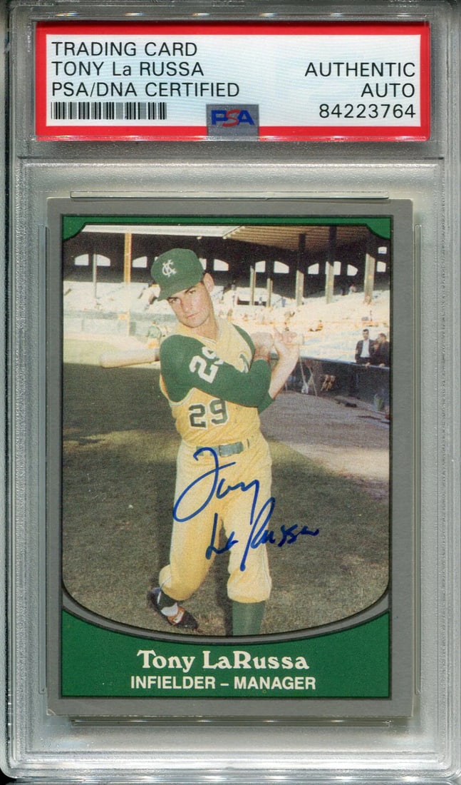 (PSA) Tony LaRussa Autographed 1990 Pacific Card (1 of 1)