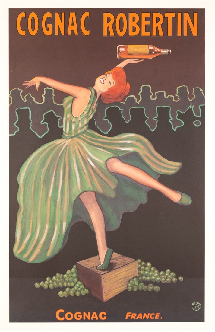 Linen Bruce Skilbeck Cognac Albert Robin Poster 2002 Signed Ltd Ed 500 (1 of 3)