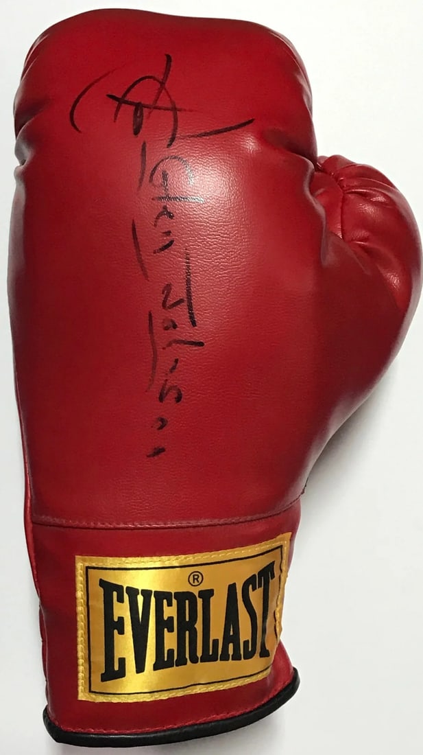 Glove Glen Johnson Autographed Red Everlast Left Boxing (1 of 1)