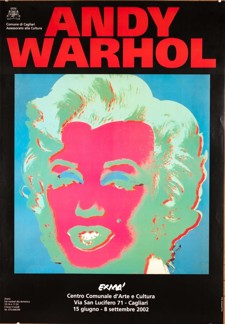 Myth Andy Warhol Un Mito Americano Vintage Pop Art Poster Marilyn A (1 of 3)